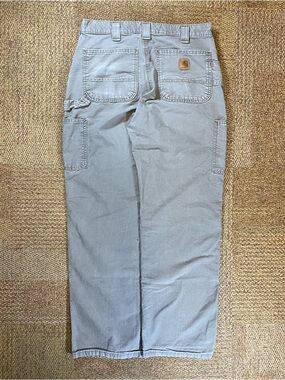 vintage Carhartt cargo pants mens 32x32 faded green Dungaree Fit